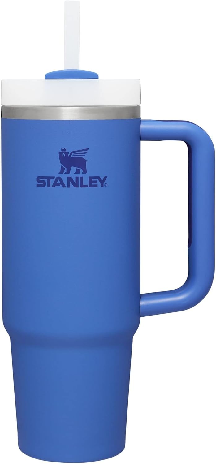 STANLEY Quencher H2.0 Tumbler with Handle and Straw 14 oz | Flowstate 3-Position Lid | Cup Holder Compatible for Travel | Insulated Stainless Steel Cup | BPA-Free | Meadow