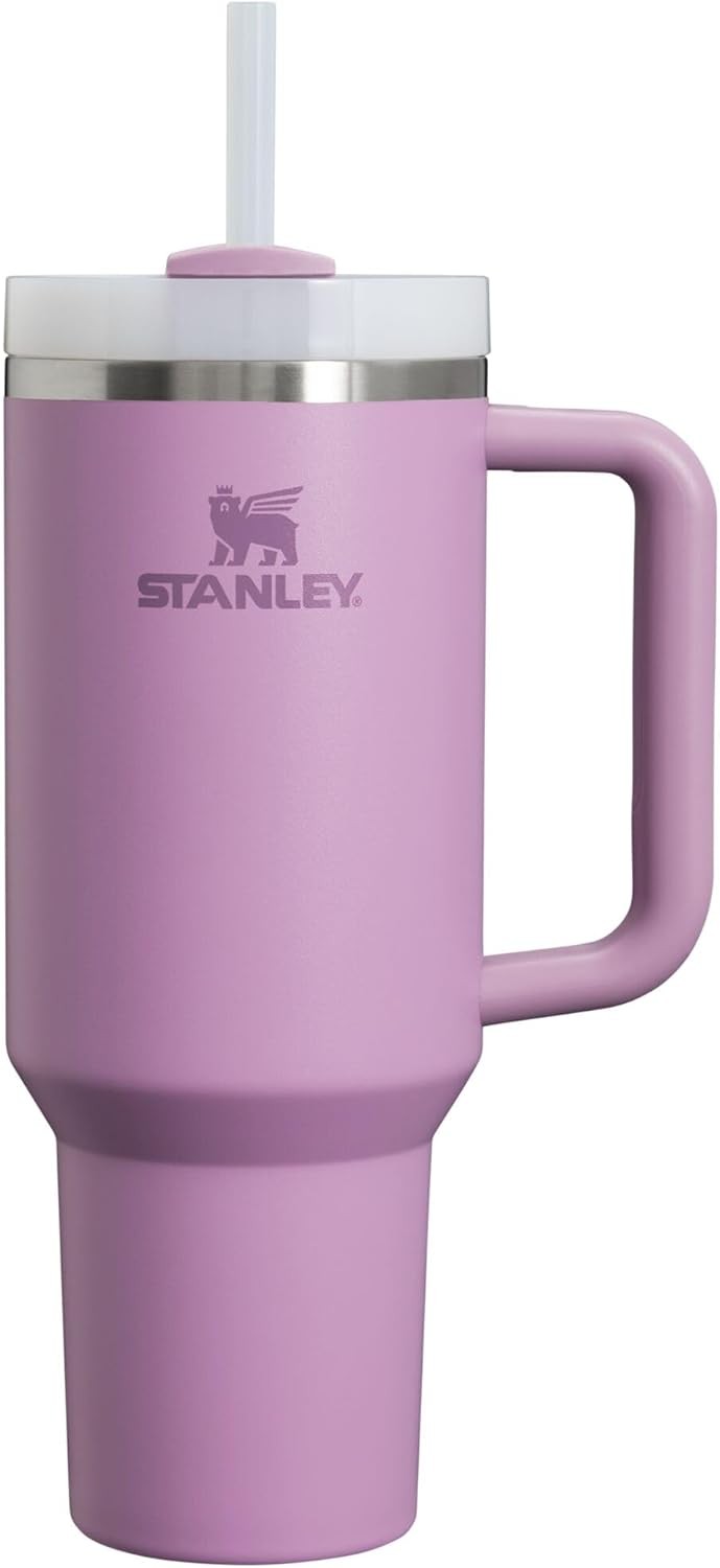 STANLEY Quencher H2.0 Tumbler with Handle and Straw 14 oz | Flowstate 3-Position Lid | Cup Holder Compatible for Travel | Insulated Stainless Steel Cup | BPA-Free | Meadow