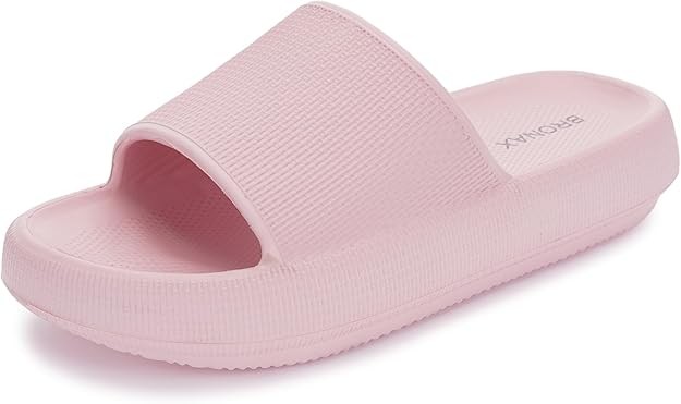 BRONAX Pillow Slippers for Women and Men | House Slides Shower Sandals | Cushioned Thick Sole